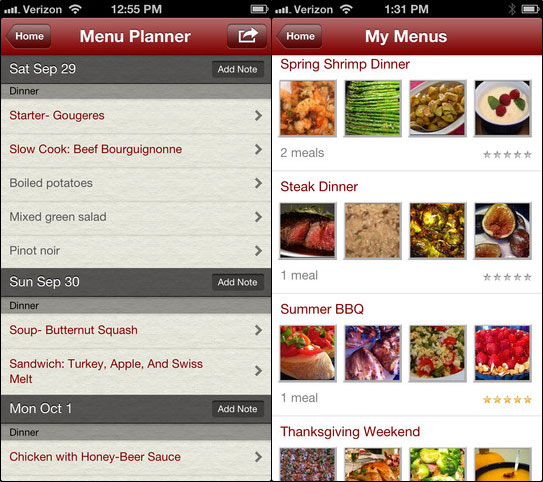 Get 250,000+ Recipes and Grocery List - BigOven iphone